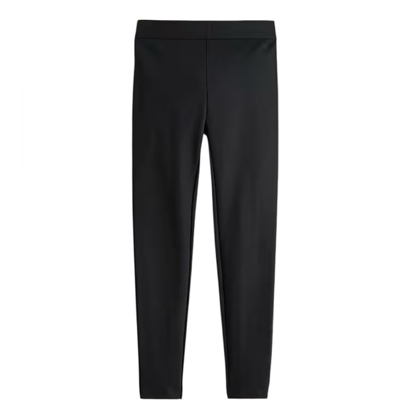 Womens J. Crew Pixie pant in stretch ponte straight leg  black pants size 8 - Picture 1 of 9